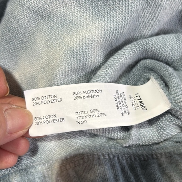 DEX Pullover elastic waist/cuffs rib knit,boat neck,tie-dye sweatshirt - Picture 6 of 8